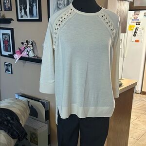Belstaff Cream Knit Sweater